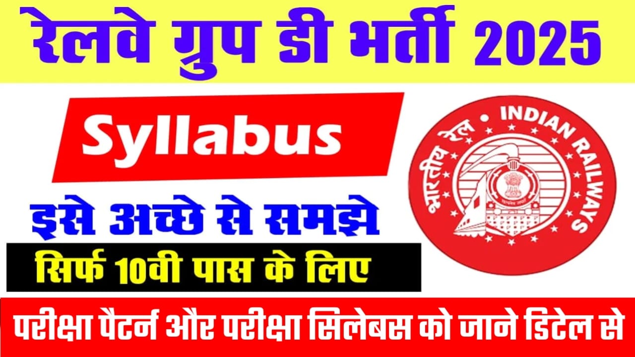 RRB Group D Syllabus 2025, RRB Group D Math Syllabus 2025, RRB Group D Exam Pattern 2025, RRB Group D Syllabus 2025 PDF Download